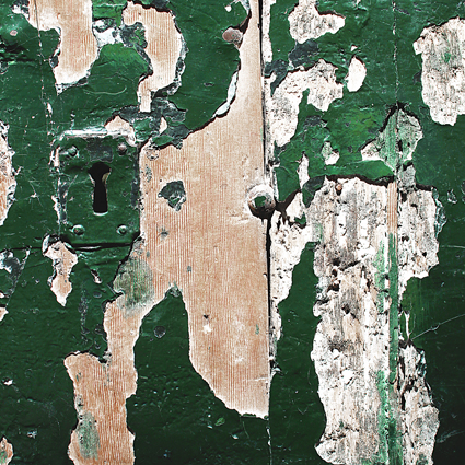 Green Chipped Paint